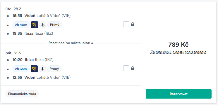 Akční letenky Ibiza z Vídně na konci března. Letenkovač.