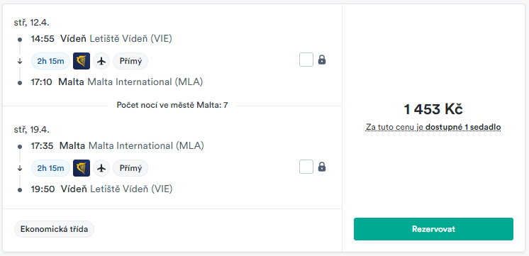 Akční letenky Malta z Vídně v březnu a dubnu. Letenkovač.